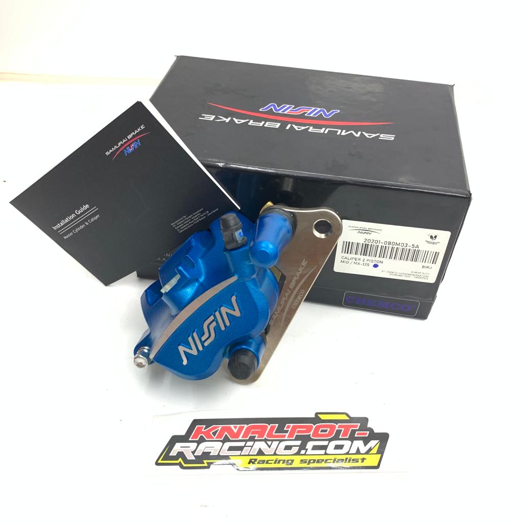 KALIPER NISSIN SAMURAI 2P BLUE/BIRU HONDA BEAT 190MM