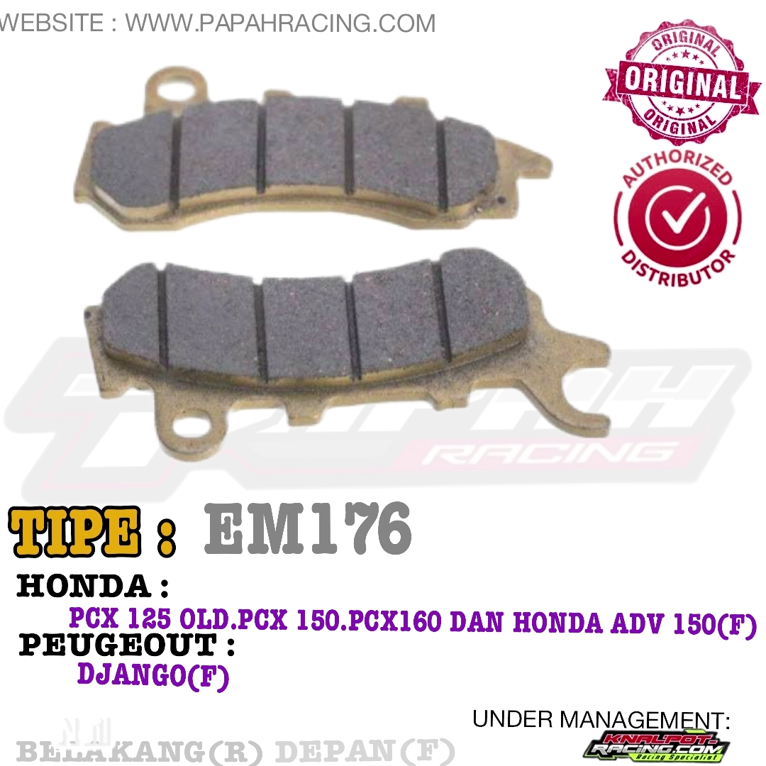 KAMPAS REM ELIG EM176 KERAMIK MATERIAL HONDA PCX ADV 
