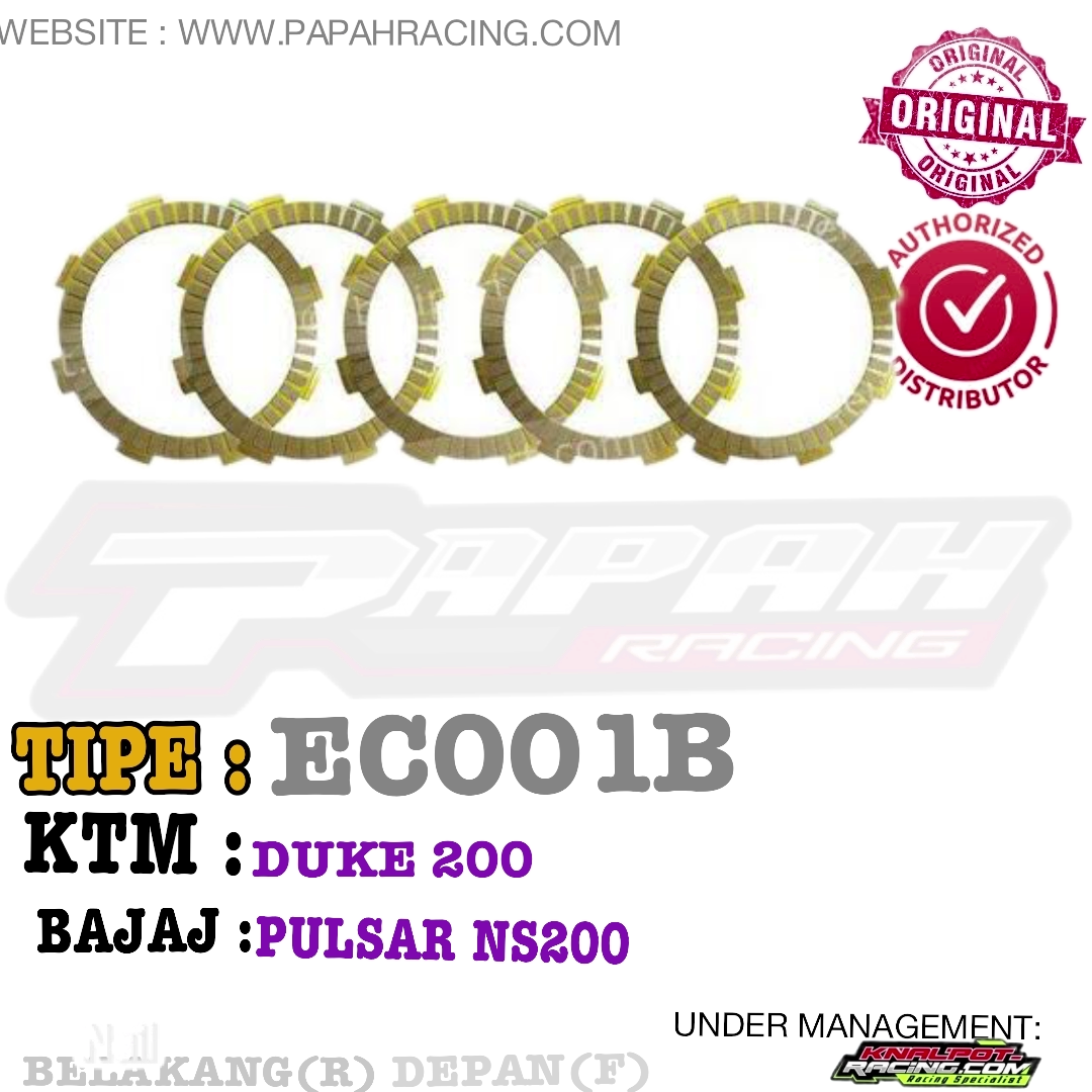 KAMPAS KOPLING ELIG KTM DUKE TIPE EC001B 200 BAJAJ PULSAR NS200