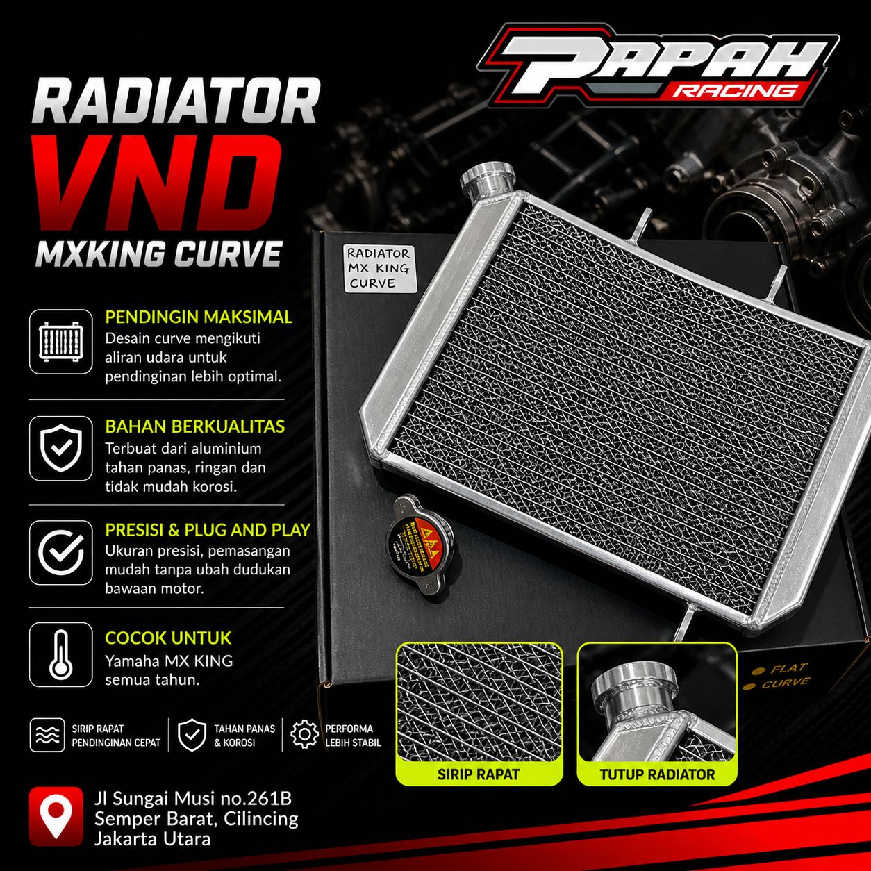 RADIATOR VND MXKING CURVE