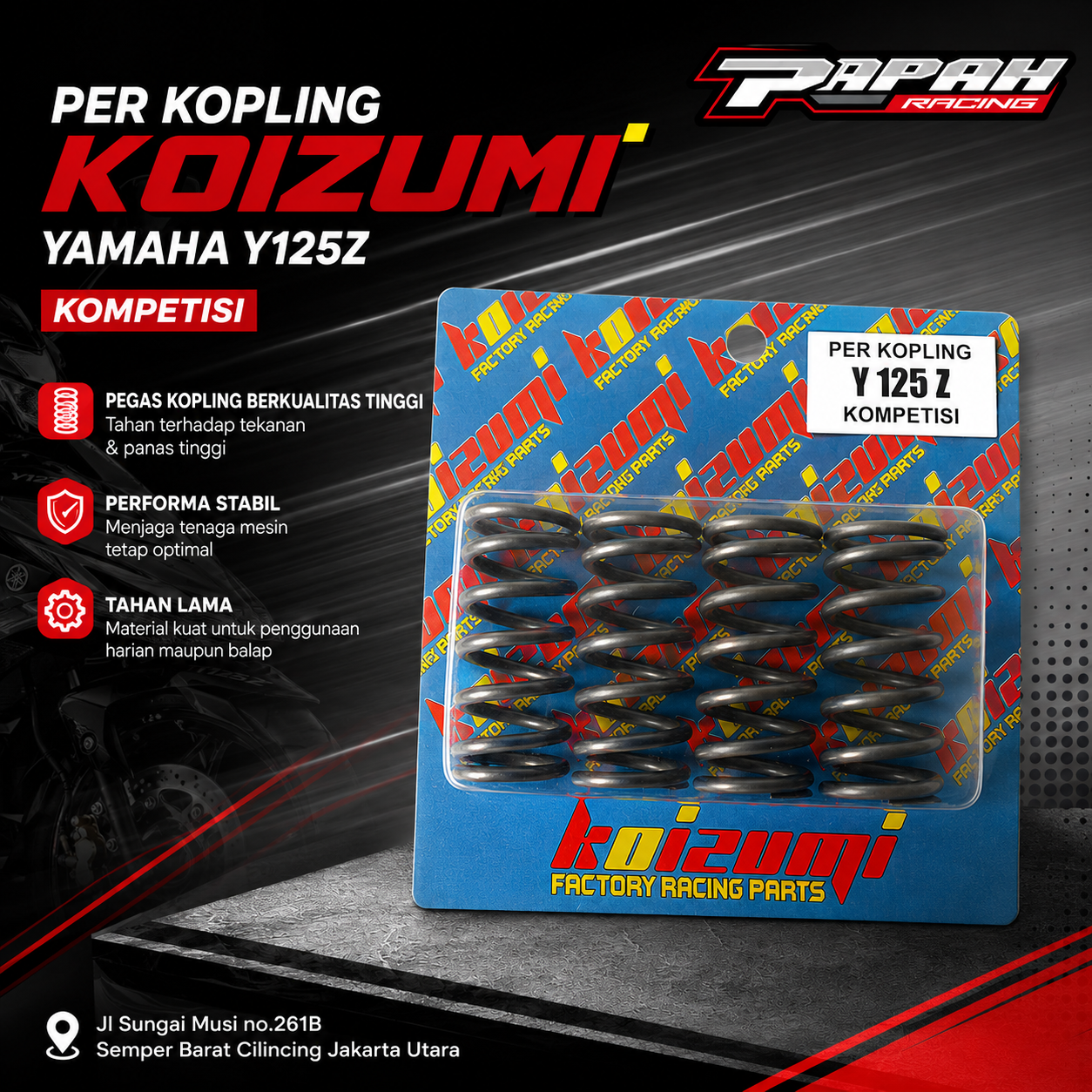 PER KOPLING KOIZUMI YAMAHA Y125Z KOMPETISI