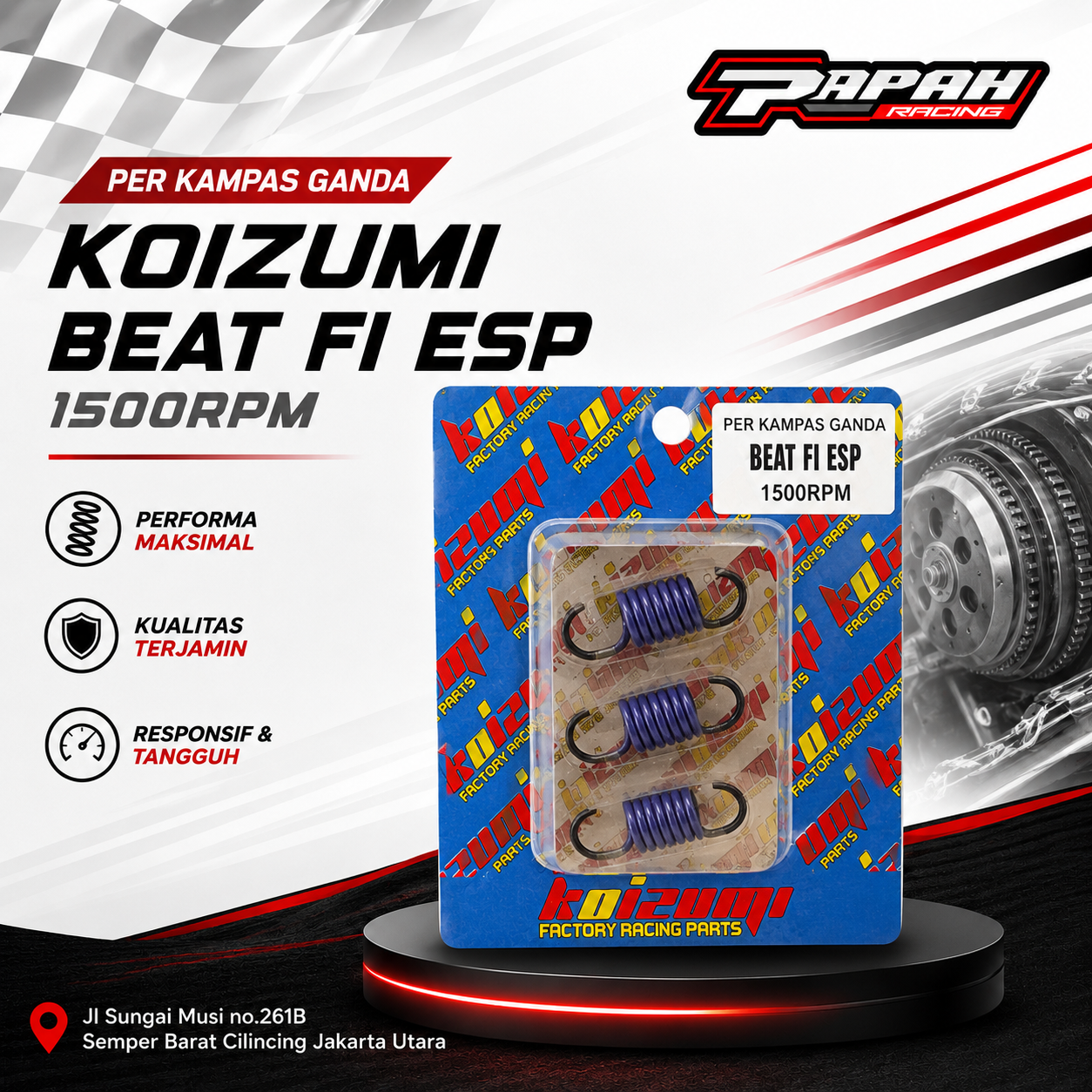 PER KAMPAS GANDA KOIZUMI BEAT FI ESP 1500RPM