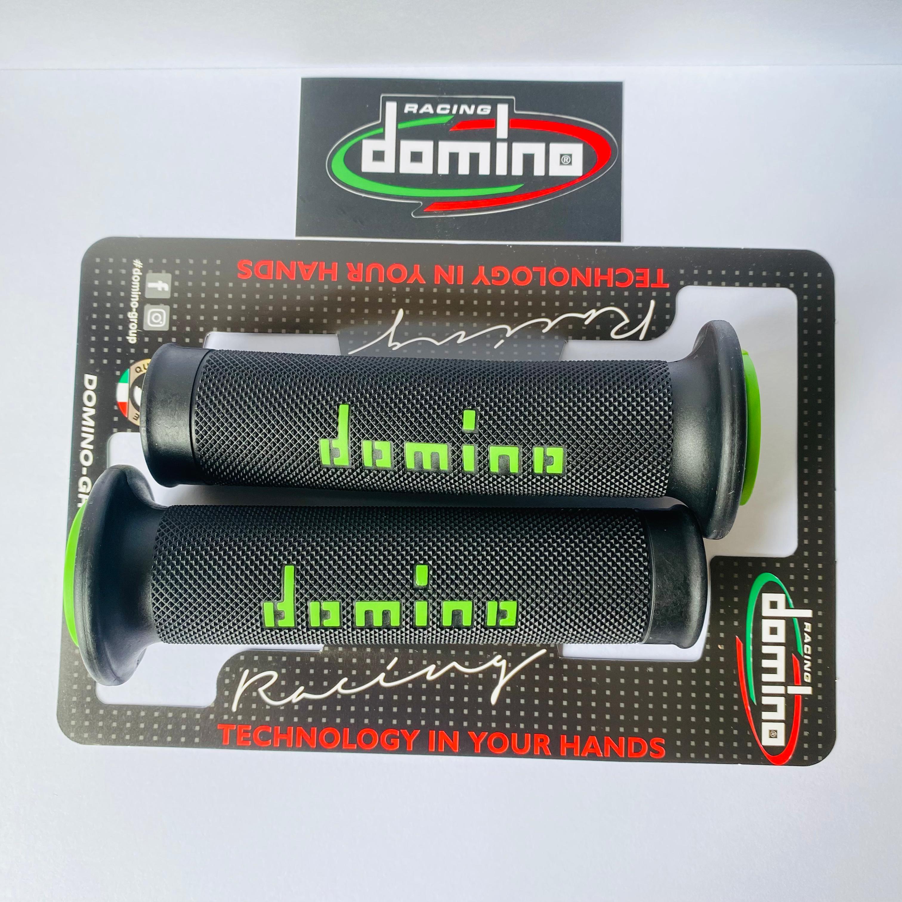 HANDGRIP GRIP DOMINO RACING BLACK GREEN