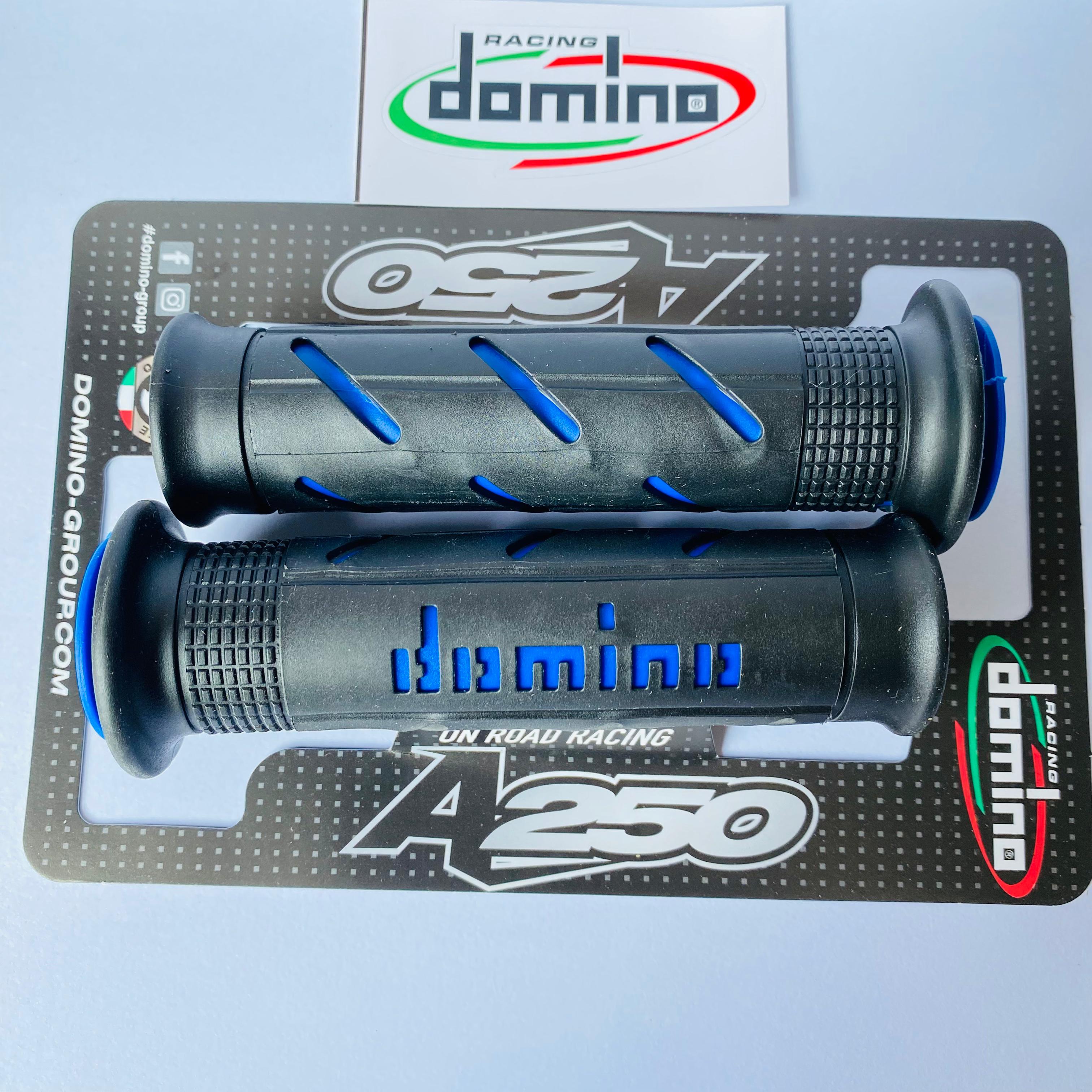 HANDGRIP GRIP DOMINO SUPER SOFT GRIPS BLACK BLUE