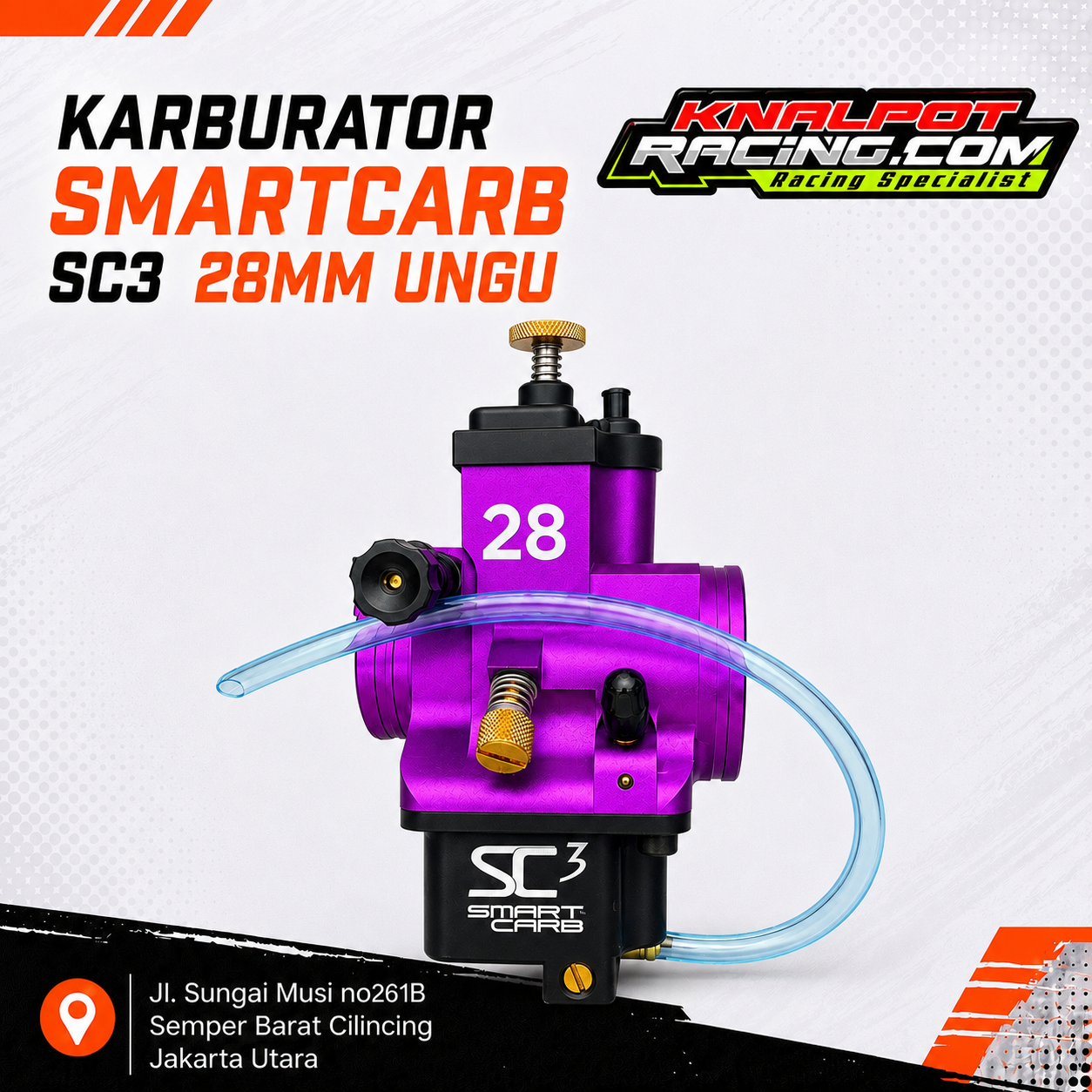 KARBURATOR SMARTCARB SC3 28MM UNGU